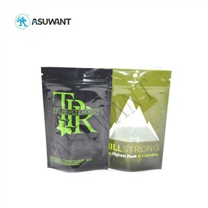 Forsegler krydderipulveremballageposer Ziplock genlydelig sort stand up pouch digital gravure -trykning